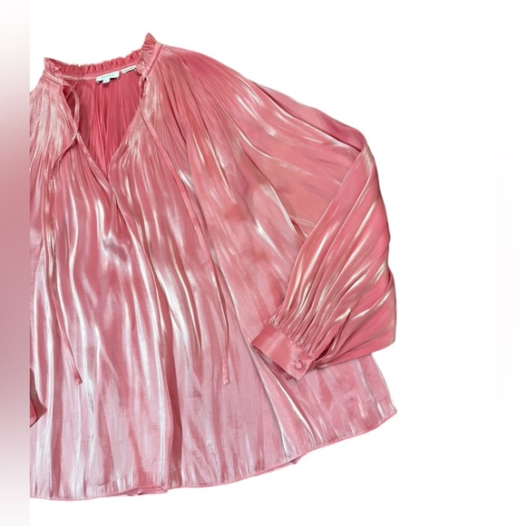 RHODE Adele Blouse in Rose Shimmer in Color Rose Shimmer Size Medium - Picture 5 of 10